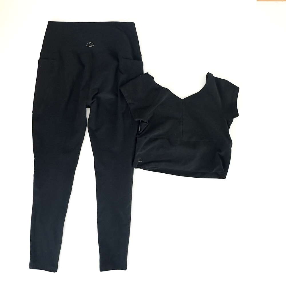 Beyond Yoga Activewear Set Black Spacedye - M/L - Picture 2 of 7